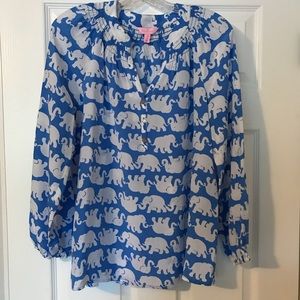 Lilly Pulitzer Elephant Blouse